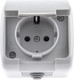 Миниатюра изображения товара Розетка INTRO Atlantic 5-201-03 / Б0050945 (серый)