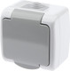 Миниатюра изображения товара Розетка INTRO Atlantic 5-201-03 / Б0050945 (серый)