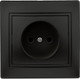 Миниатюра изображения товара Розетка INTRO Plano 1-201-05 / Б0053867 (антрацит)