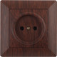 Миниатюра изображения товара Розетка INTRO Solo 4-201-10 / Б0043310 (венге)