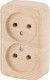 Миниатюра изображения товара Розетка INTRO Polo 3-203-11 / Б0053571 (сосна)