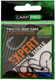 Миниатюра изображения товара Набор крючков рыболовных Carp Pro Twisted Wide Gape BT Series № 6 / CPTWGT6