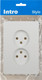 Миниатюра изображения товара Розетка INTRO Style 7-204-01 / Б0060641 (белый)