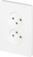 Миниатюра изображения товара Розетка INTRO Style 7-204-01 / Б0060641 (белый)