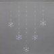 Миниатюра изображения товара Световой занавес Neon-Night Из росы с фигурами Снежинок / 315-845 (1.5x1.15м, белый)