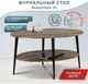 Миниатюра изображения товара Журнальный столик Мебелик BeautyStyle 29 (дуб крымский состаренный/эбеновое дерево)