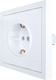 Миниатюра изображения товара Розетка Lezard Zima 704-0288-122BQC (белый)