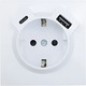 Миниатюра изображения товара Розетка Lezard Zima 704-0288-181TC (белый)