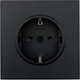 Миниатюра изображения товара Розетка Lezard Zima 704-4288-122BQC (черный бархат)