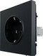 Миниатюра изображения товара Розетка Lezard Zima 704-4288-124BQC (черный бархат)