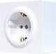 Миниатюра изображения товара Розетка Lezard Leto 752-0200-122B (белый)