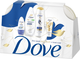 Миниатюра изображения товара Набор косметики для тела и волос Dove Нежнее к твоей коже Шампунь+Гель д/душа+Дезодорант+Крем д/рук (2x250мл+50мл+50мл, с косметичкой)