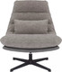 Миниатюра изображения товара Кресло мягкое Signal Felicia (Raven 07 серый/черный матовый)