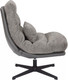 Миниатюра изображения товара Кресло мягкое Signal Felicia (Raven 07 серый/черный матовый)