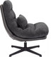 Миниатюра изображения товара Кресло мягкое Signal Felicia (Raven 18 темно-серый/черный/черный матовый)