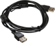 Миниатюра изображения товара Удлинитель кабеля ExeGate EX-CCF-USB2-AMAF-1.8F / EX294761RUS (1.8м)