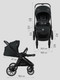 Миниатюра изображения товара Детская универсальная коляска Amarobaby Motus 2 в 1 / AB23-10MOTUS/09 (черный)