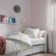 Миниатюра изображения товара Пододеяльник с наволочками Ikea Vankrets 105.047.26 (белый/розовый)