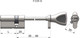 Миниатюра изображения товара Цилиндровый механизм замка Crit Р-238-ST 60/20/80