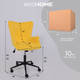 Миниатюра изображения товара Кресло офисное AksHome Bella black Velutto 40 (велюр/желтый)