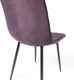 Миниатюра изображения товара Стул AksHome Gill (сливовый велюр/черный)