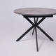 Миниатюра изображения товара Обеденный стол Listvig Vega D100x135x75 (камень темный/черный)