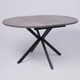 Миниатюра изображения товара Обеденный стол Listvig Vega D100x135x75 (камень темный/черный)