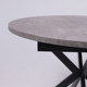 Миниатюра изображения товара Обеденный стол Listvig Vega D100x135x75 (камень темный/черный)
