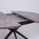 Миниатюра изображения товара Обеденный стол Listvig Vega D100x135x75 (камень темный/черный)