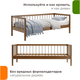 Миниатюра изображения товара Кровать-тахта Домаклево Мечта 6 80x190 (береза/коричневый)