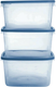 Миниатюра изображения товара Набор емкостей для хранения Полимербыт 4367037 (3шт)