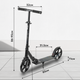 Миниатюра изображения товара Самокат городской Ricos Impulse 200H (серый)
