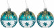 Миниатюра изображения товара Набор шаров новогодних Золотая сказка 592176 (12шт, бирюзовый/золотой)