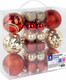 Миниатюра изображения товара Набор шаров новогодних Золотая сказка 592168 (30шт, красный/золотой)
