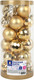 Миниатюра изображения товара Набор шаров новогодних Золотая сказка 592170 (24шт, золотой)