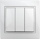 Миниатюра изображения товара Выключатель INTRO Plano 1-106-01 / Б0053788 (белый)