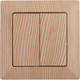 Миниатюра изображения товара Выключатель INTRO Solo 4-104-11 / Б0053592 (сосна)