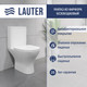 Миниатюра изображения товара Унитаз напольный Lauter W224 с жестким сиденьем Soft Close / 2110224 (горизонтальный выпуск)