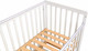 Миниатюра изображения товара Детская кроватка Polini Kids Simple 341 с маятником / 0003167-17 (белый/натуральный)