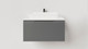 Миниатюра изображения товара Тумба под умывальник Salini Touch Н 60 / T600H1A (антрацит)