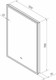 Миниатюра изображения товара Зеркало Континент Amer Black Led 50x70