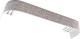 Миниатюра изображения товара Карниз для штор LEGRAND Глэдис 7см 2.4м 2р с поворотами / 58139341 (серый)