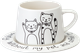 Миниатюра изображения товара Чашка с блюдцем Lefard Коты 756-474