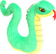 Миниатюра изображения товара Мягкая игрушка Sima-Land Змейка на брелоке / 10514569 (зеленый)