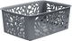 Миниатюра изображения товара Корзина Полимербыт Leaves 4344801 (серый)