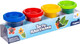 Миниатюра изображения товара Пластилин Genio Kids Тесто-пластилин / TA1008B (4цв)