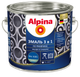 Эмаль Alpina По ржавчине 3 в 1 RAL5005 (2.5л, шелковисто-матовый синий) — фото 3