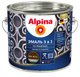 Эмаль Alpina По ржавчине 3 в 1 RAL8011 (2.5л, шелковисто-матовый темно-коричневый) — фото 3