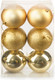 Миниатюра изображения товара Набор шаров новогодних Ausini HE20248-71-3 (золото, 6шт)