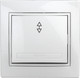 Миниатюра изображения товара Выключатель INTRO Plano 1-103-01 / Б0053742 (белый)